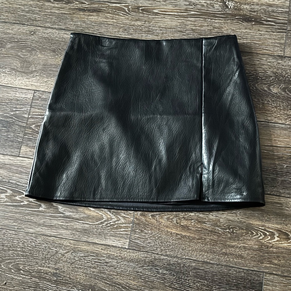 NWT Leather mini skirt